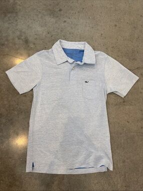 Vineyard Vines Classic Fit Polo – Size XS – Light Blue Heather